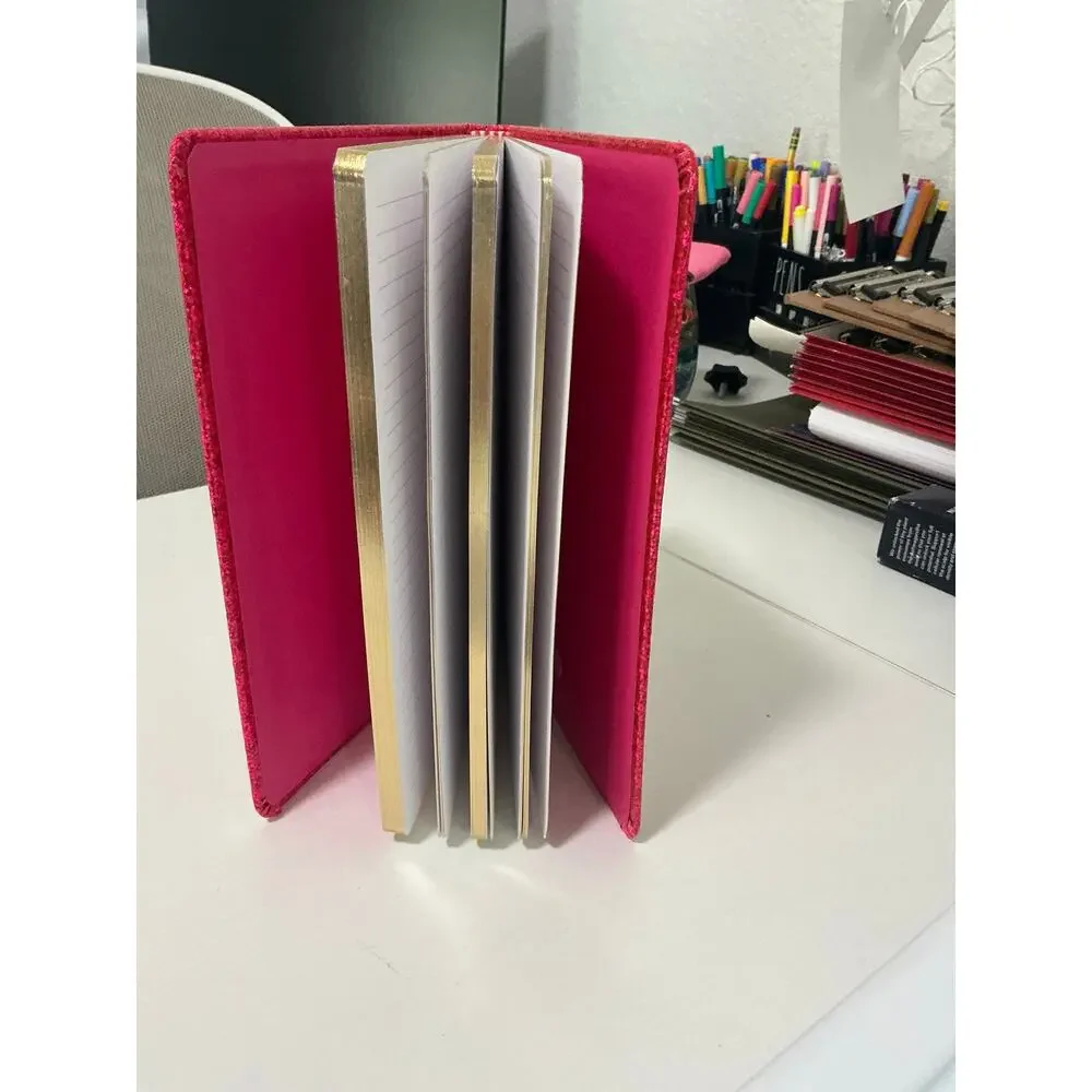 New Hot Fuchsia Pink Glitter Sparkle Blank Notebook Journal